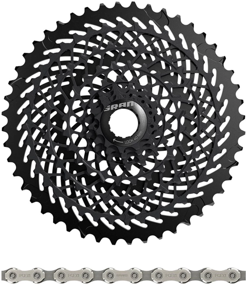 SRAM XG-899 E-Block Kassette + PC EX1 Kette 8-fach Verschleißset 3 SRAM XG-899 E-Block Kassette + PC EX1 Kette 8-fach Verschleißset