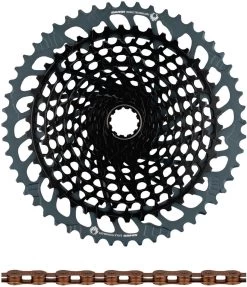 SRAM X01 Eagle XG-1295 Kassette + Eagle Kette 12-fach Verschleißset
