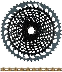 SRAM X01 Eagle XG-1295 Kassette + Eagle Kette 12-fach Verschleißset -Shimano Store 347894