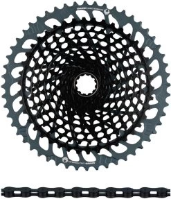 SRAM X01 Eagle XG-1295 Kassette + Eagle Kette 12-fach Verschleißset -Shimano Store 347896