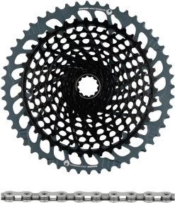 SRAM X01 Eagle XG-1295 Kassette + Eagle Kette 12-fach Verschleißset -Shimano Store 347898