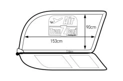 TranZBag Air Velo - Lufttransporttasche Schwarz -Shimano Store tranzbag air masse 1